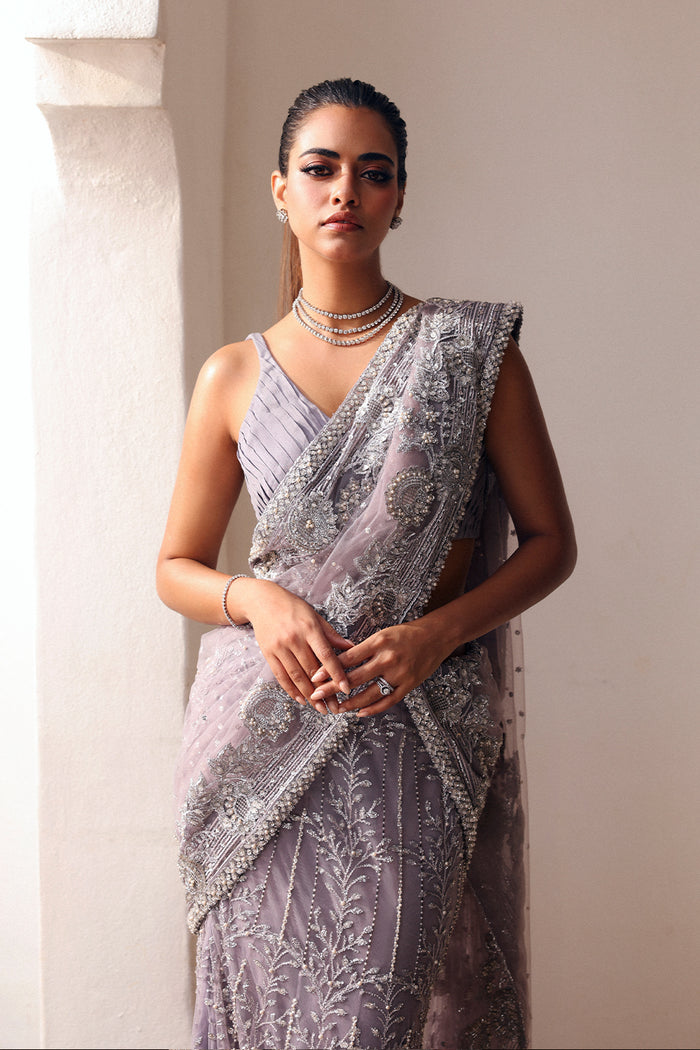 Bridal Wedding Dress in Elegant Saree and Blouse Style Online