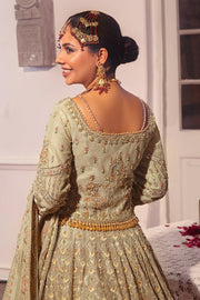 Bridal Dress Beige Net Lehenga Choli for Wear