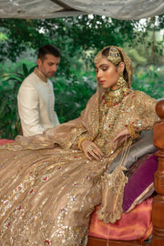 Bridal Dress in Royal Frock and Lehenga Style