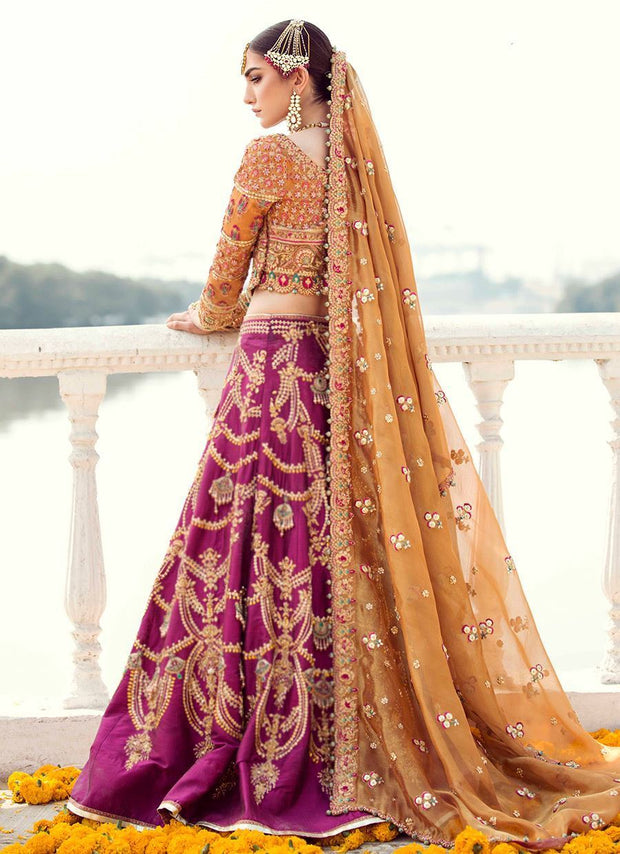 Bridal Lehenga Choli in Traditional Colors