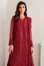 Bright Red Embroidered Pakistani Salwar Kameez Party Salwar Suit