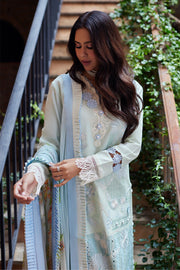 Buy Alluring Aqua Blue Shade Embroidered Pakistani Salwar Kameez Suit