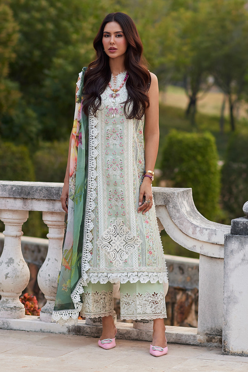 Buy Alluring Mint Green Shade Embroidered Pakistani Salwar Kameez