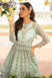 Buy Aqua Blue Heavily Embellished Pishwas Frock Pakistani Wedding Dress 2023