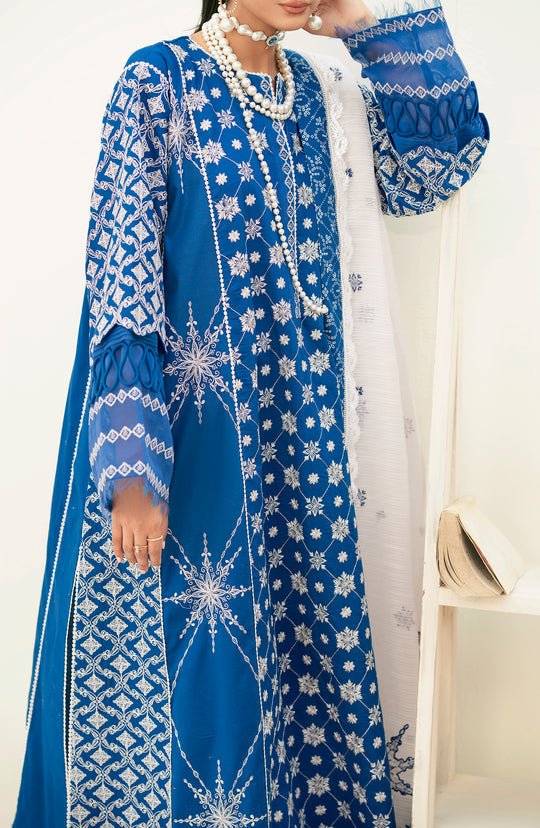 Buy Azure Blue Embroidered Pakistani Salwar Kameez Dupatta Salwar Suit 2023