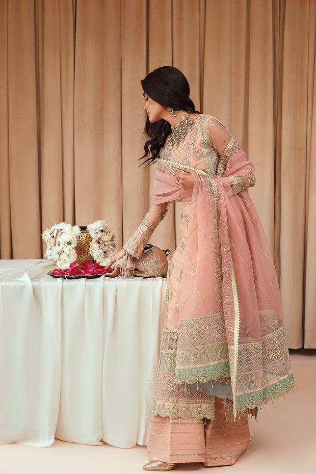 Buy Baby Pink Embroidered Pakistani Kameez Trousers Wedding Dress 2023