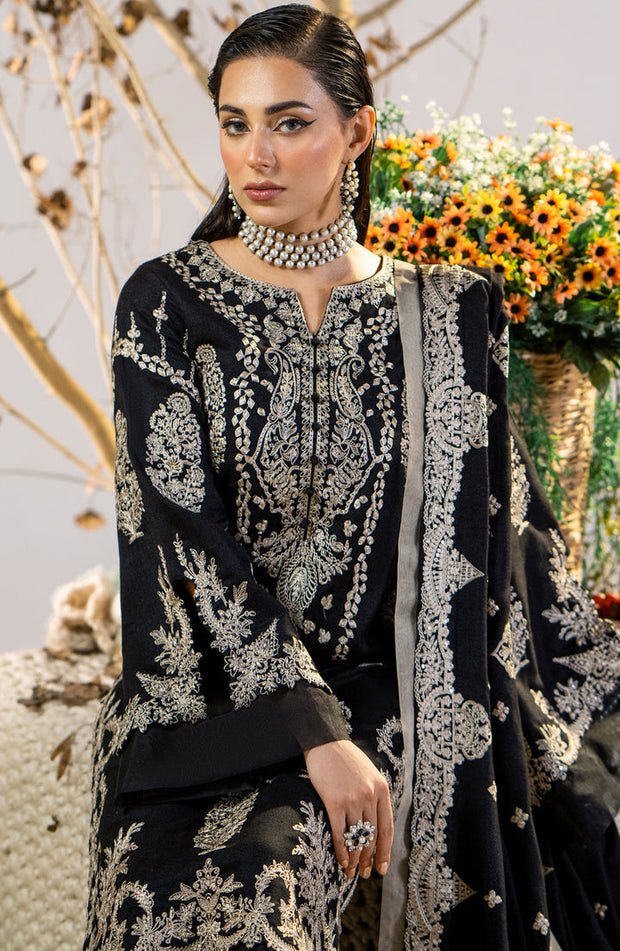 Buy Classic Black Embroidered Pakistani Salwar Kameez Suit Party Dress