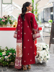 Buy Classic Cherry Red Pakistani Salwar Kameez Embroidered Salwar Suit