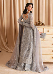 Buy Classic Grey Embroidered Pakistani Wedding Dress Kameez Trousers 2023