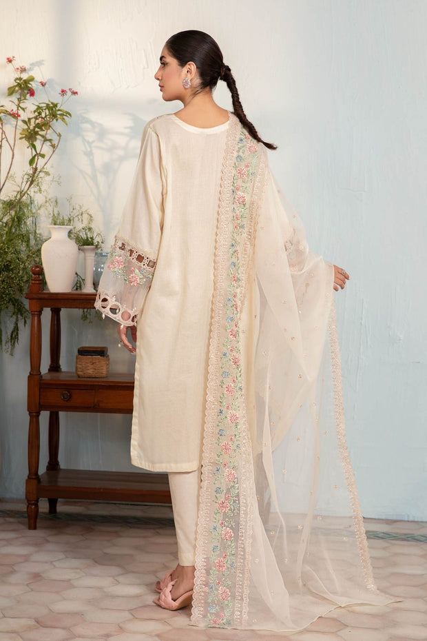 Buy Classic Off White Embroidered Pakistani Salwar Kameez with Dupatta 2023