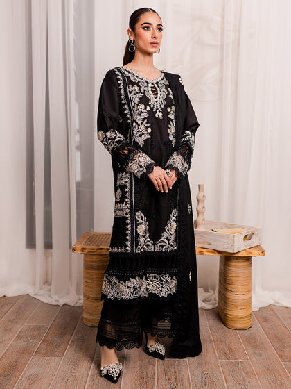 Buy Classic Pakistani Salwar Kameez Black Heavily Embroidered Salwar Suit 2023