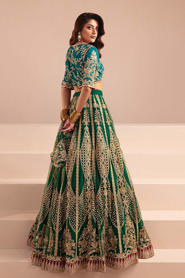 Pakistani Wedding Dress Lehenga Choli and Blue Contrast CUSTOM Pakistani Wedding Dress Lehenga Choli and Blue Contrast CUSTOM