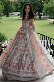 Buy Classic Pink Embroidered Pakistani Wedding Dress Pishwas Frock 2023