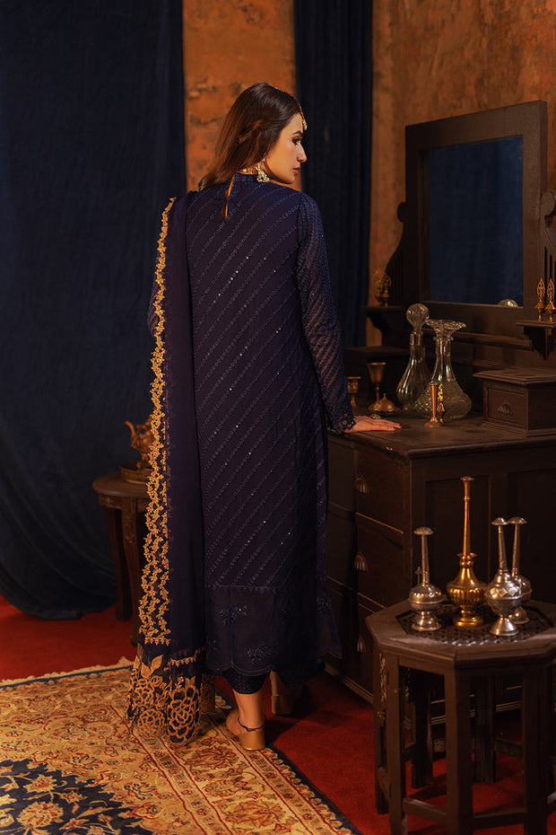 Buy Classic Regal Blue Pakistani Salwar Kameez with Dupatta Dress In United States