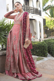 Buy Classic Rose Pink Kameez Sharara Embroidered Pakistani Wedding Dress 2023