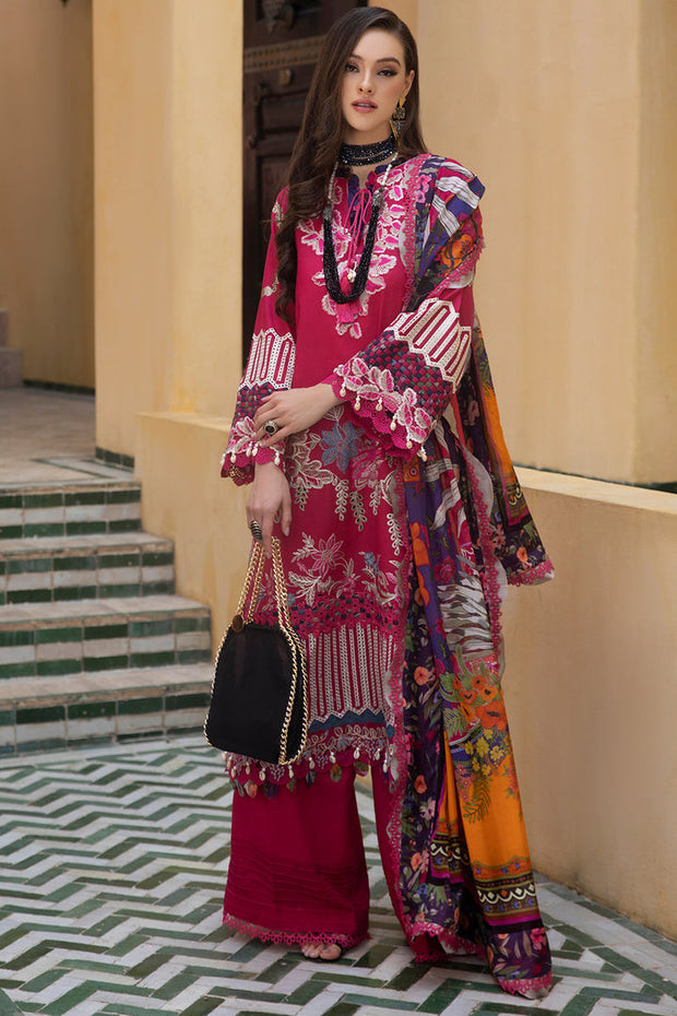 Buy Classic Shocking Pink Heavily Embroidered Pakistani Salwar Kameez