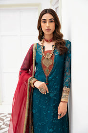 Buy Classic Teal Green Embroidered Pakistani Salwar Kameez Dupatta Suit 2023