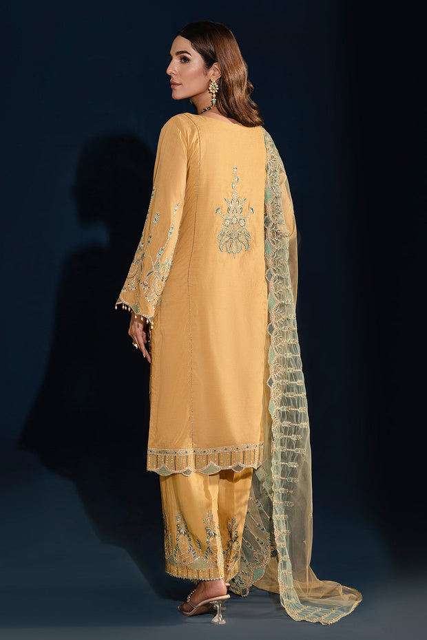 Buy Dusty Yellow Heavily Embellished Pakistani Salwar Kameez Dupatta 2023