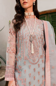 Buy Elegant Candy Blue Embroidered Pakistani Salwar Kameez Dupatta Suit 2023
