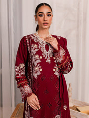 Buy Elegant Cherry Red Pakistani Salwar Kameez Embroidered Salwar Suit 2023