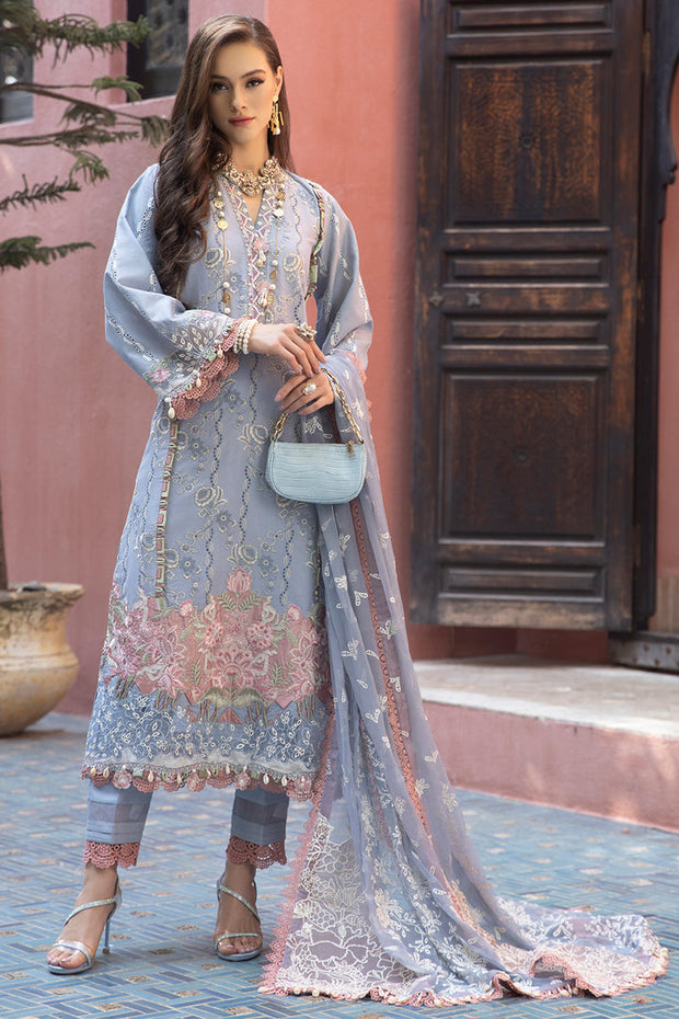 Buy Elegant Ice Blue Heavily Embroidered Pakistani Salwar Kameez Dupatta Suit 2023
