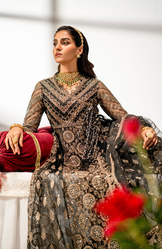 Buy Elegant Tilla Embellished Pakistani Wedding Dress Pishwas Frock 2023
