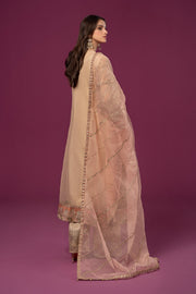 Buy Embroidered Beige Maria B luxury Formal Pakistani Salwar Suit