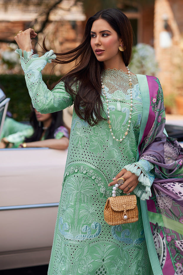 Buy Embroidered Classic Pakistani Salwar Kameez Suit in Apple Green Shade