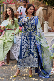 Buy Embroidered Royal Blue Shade Pakistani Salwar Kameez Dupatta Suit 2024