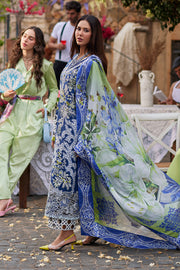 Buy Embroidered Royal Blue Shade Pakistani Salwar Kameez Dupatta Suit