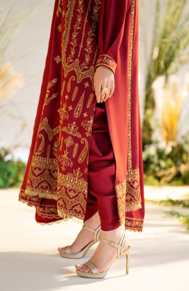 Buy Flame Red Embroidered Pakistani Salwar Kameez Dupatta Salwar Suit
