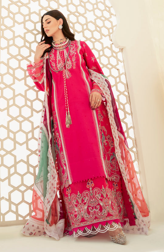 Buy Fuchsia Pink Embroidered Pakistani Salwar Kameez with Dupatta 2023