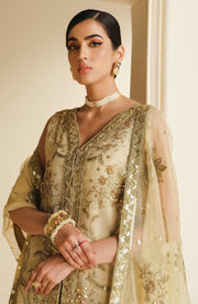 Buy Gold Heavily Embellished Pakistani Shirt Pishwas Pakistani Wedding Dress