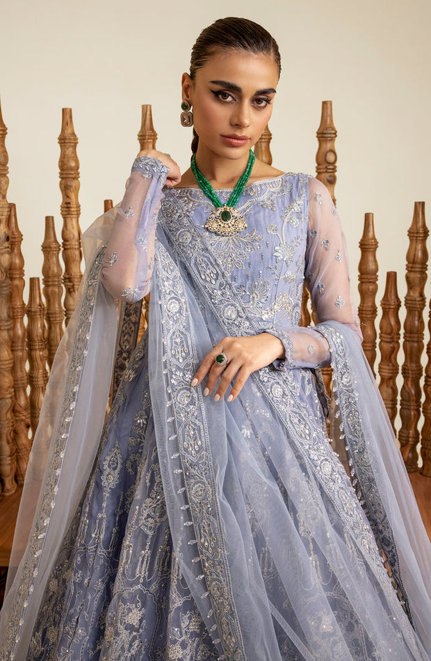 Grey and blue pakistani wedding dress shop