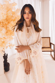 Buy Heavily Embellished Creamy White Pakistani Salwar Kameez Dupatta
