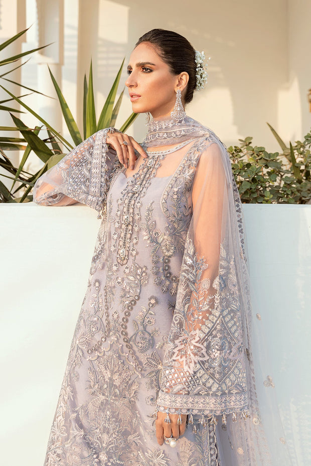 Buy Heavily Embellished Grey Salwar Suit Party Dress in Salwar Kameez
