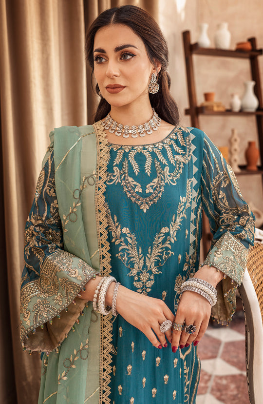 Buy Heavily Embellished Pakistani kameez Wedding Dress in Zinc Color 2023