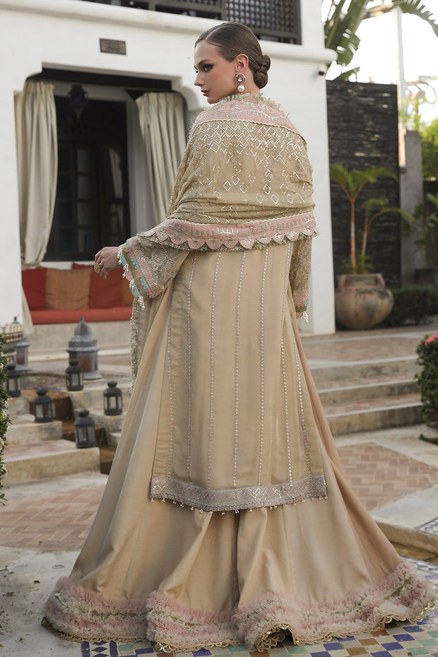 Heavily Embroidered Kameez Sharara Pakistani Wedding Dress – Nameera by