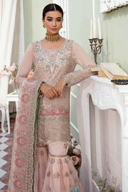 Buy Heavily Embroidered Pakistani Wedding Dress in Kameez Sharara Style