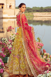 Buy Heavily embellished Pakistani Wedding Dress in Lehenga Choli Style