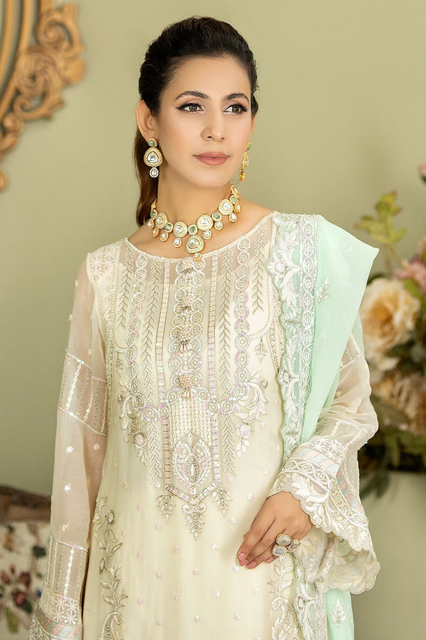 Buy Ivory Heavily Embellished Pakistani Salwar Kameez Dupatta Salwar Suit 2023