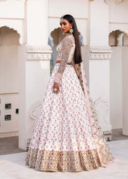 Buy Ivory Pink Contrast Embroidered Pakistani Wedding Wear Lehenga Choli