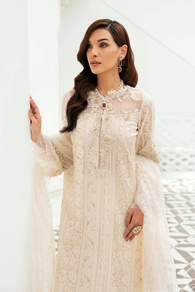 Buy Ivory Salwar Suit Embroidered Pakistani Salwar Kameez Dupatta 2023
