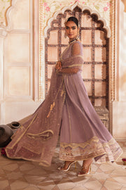 Buy Lilac Angrakha Style Heavily Embroidered Pakistani Wedding Dress 2023