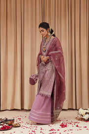 Buy Lilac Heavily Embroidered Pakistani Kameez Trousers Wedding Dress