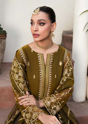 Buy Luxury Embroidered Mehndi Green Pakistani Salwar Kameez Suit 2023