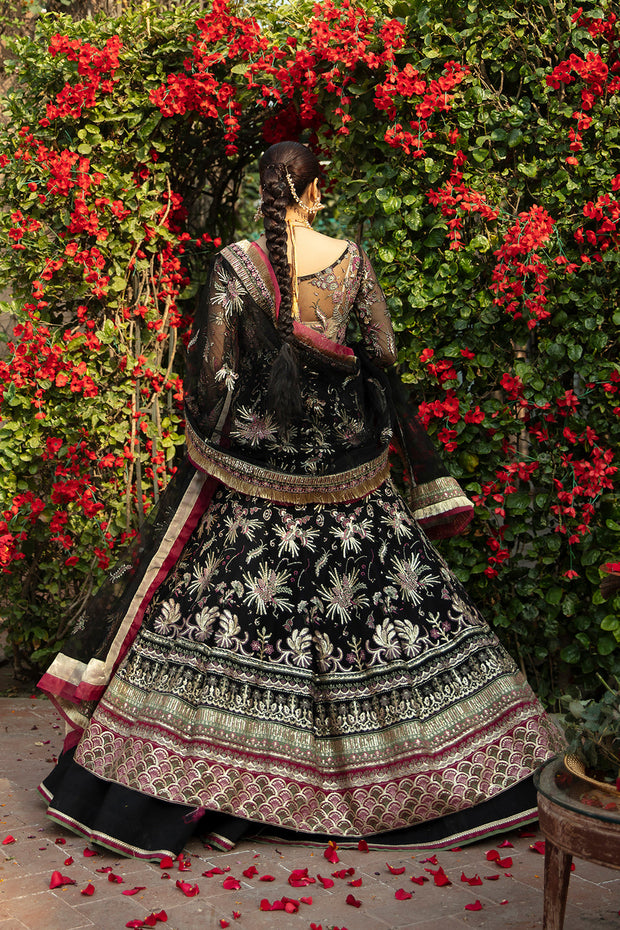 Buy Luxury Heavily Embellished Black Pakistani Wedding Dress Pishwas Style 2023