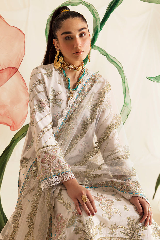 Buy Luxury Ivory Open Shirt Style Pakistani Embroidered Salwar Kameez Suit 2023