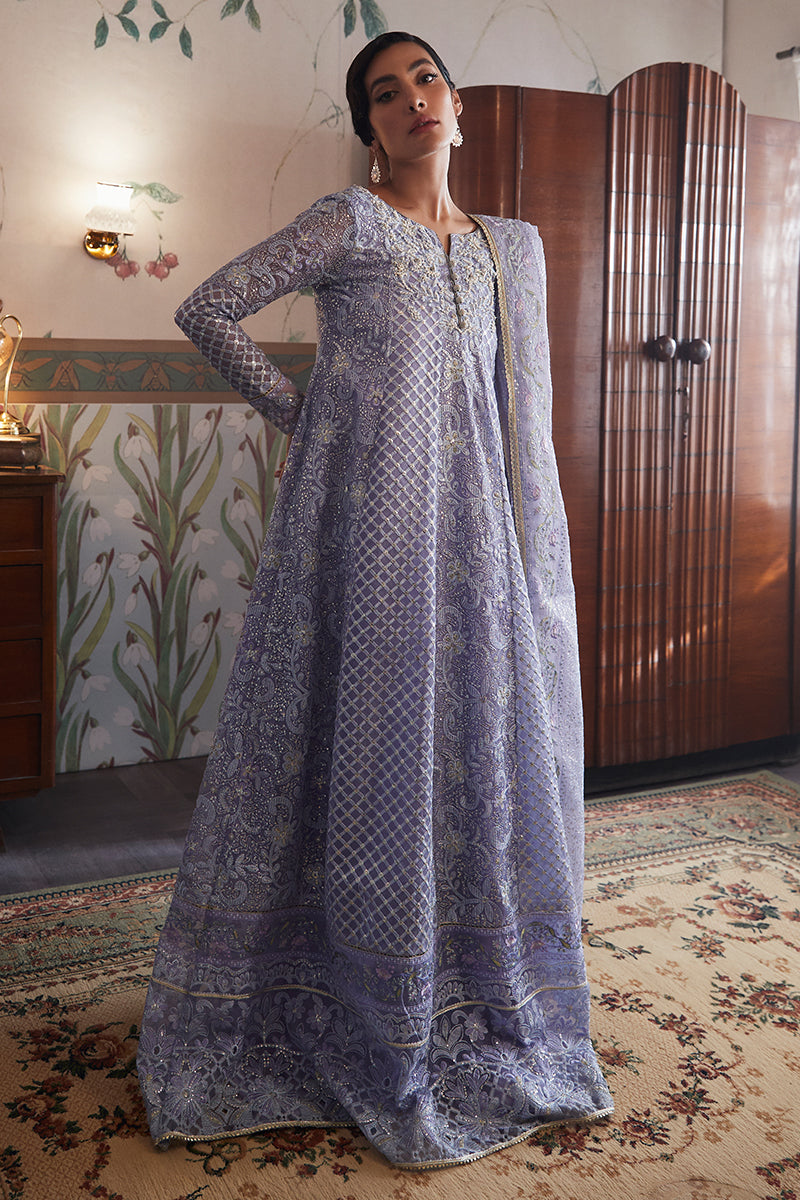 Luxury Lavender Pakistani Wedding Dress in Pishwas Style – Nameera by ...