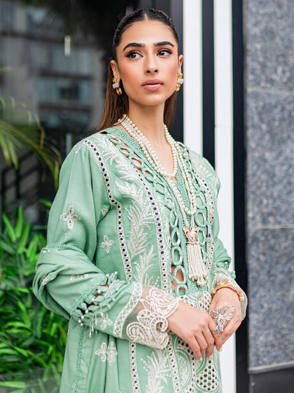 Buy Luxury Mint Green Pakistani Salwar Kameez Embroidered Salwar Suit